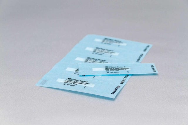 Spore Strips in glassine for Steam Sterilization